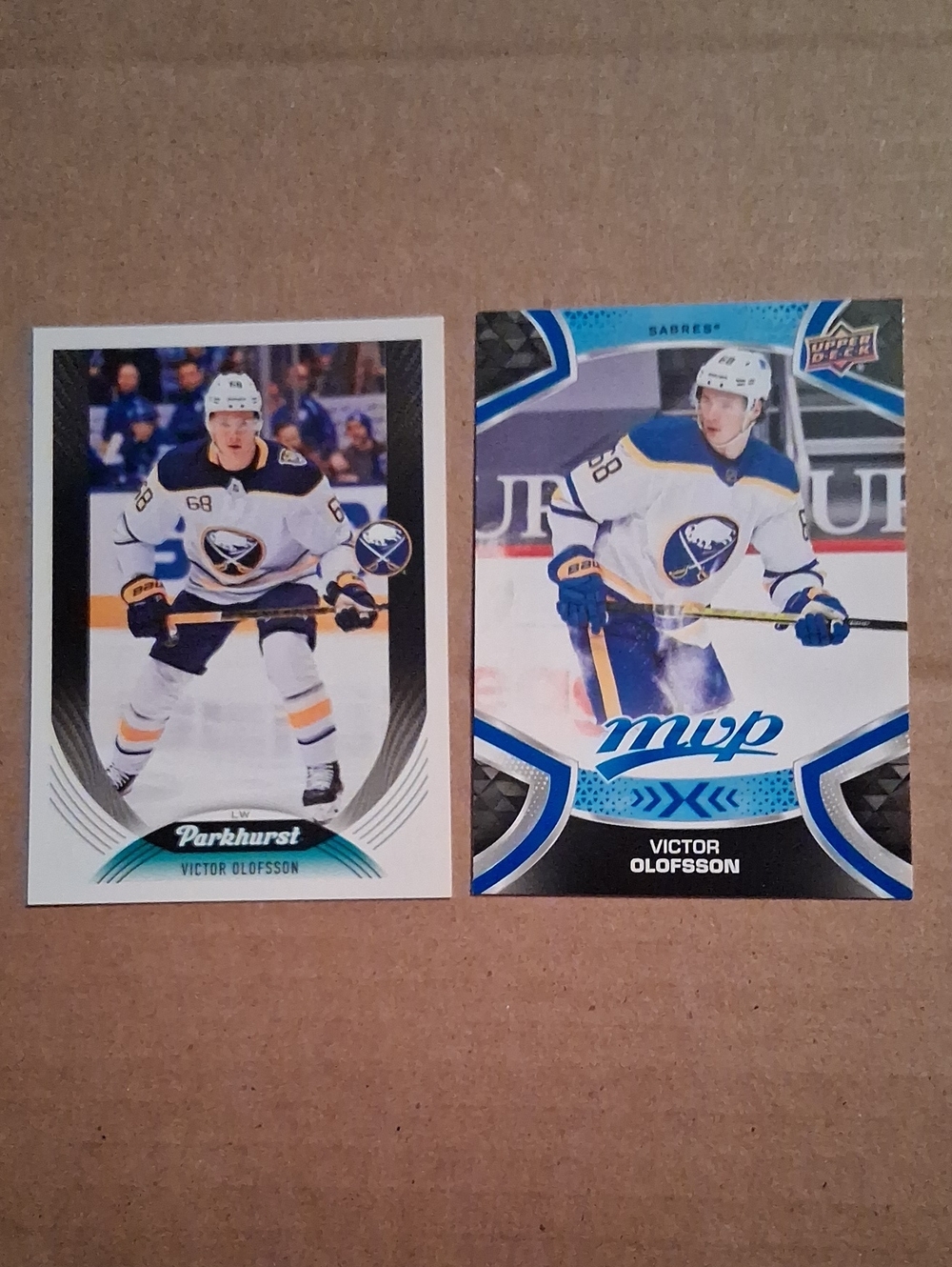 Victor Olofsson Buffalo Sabres Hockey Trading Cards - White & Blue